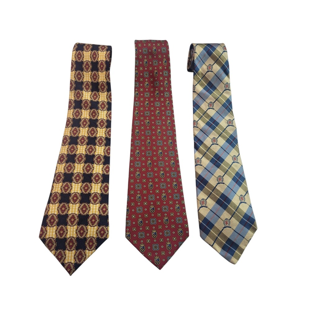 Tommy Hilfiger Silk Necktie Bundle - Classic Patterns, Designer Ties